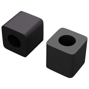 vidaXL Laatikkoteline 2 kpl Musta 15 x 15 x 15mm PP-kopolymeeri