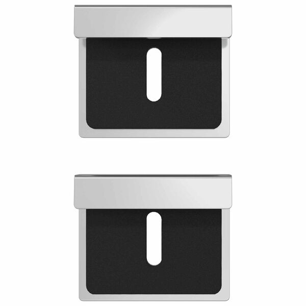 vidaXL Peilin pidustuki 12 pcs Nikkeli 35 x 30 x 8,3 mm Ter&auml;s