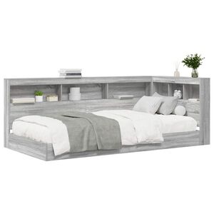vidaXL Kirjahylly S&auml;nky Harmaa sonoma 100 x 200 cm Tekninen puu