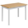 VidaXL Ruokap&ouml;yt&auml; EKAI valkoinen 112 x 70 x 76,5 cm T&auml;ysi m&auml;nty
