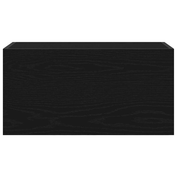 vidaXL Kylpyhuoneen sein&auml;kaappi musta 60x25x30 cm suunniteltu puu