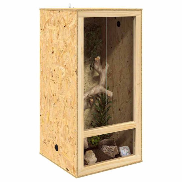 vidaXL Terrarium Ruskea 50 x 50 x 100 cm OSB