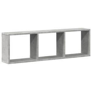 vidaXL Sein&auml;kaappi 100x16x30 cm betoninharmaa tekninen puu