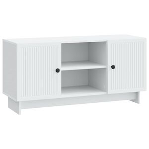 vidaXL TV-kaappi 102 x 34,5 x 50 cm valkoinen Tekninen puu