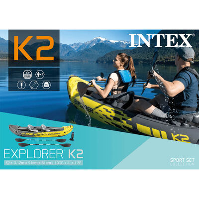 Intex Täytettävä kajakki Explorer K2 312x91x51 cm 68307NP