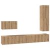 vidaXL TV-tasosetti laatikon kanssa 4 pcs Artisan tammi Tekninen puu