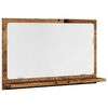 vidaXL Kylpyhuoneen peilikaappi vanha puu 60x11x37 cm tekninen puu