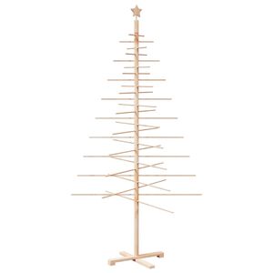 vidaXL Puinen koristejoulukuusi 210 cm t&auml;ysi m&auml;nty