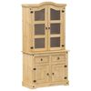 vidaXL Vitriinikaappi Corona 100x48,5x179 cm t&auml;ysi m&auml;nty