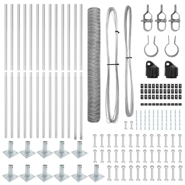 vidaXL Aitalatu Hopea 25 x 1,2 m (36 mm verkko) Ter&auml;s