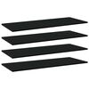 vidaXL Kirjahyllytasot 4 kpl musta 100x40x1,5 cm lastulevy