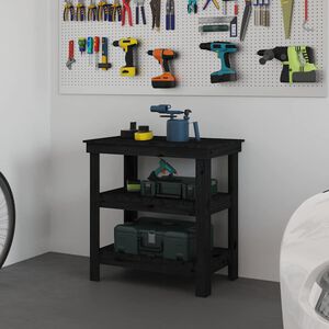 vidaXL Ty&ouml;penkki musta 78,5x50x80 cm t&auml;ysi m&auml;nty