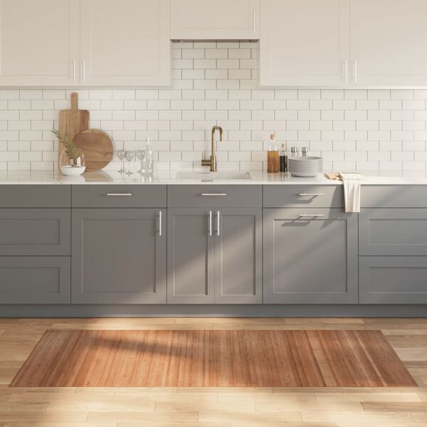 vidaXL matto suorakaide luonnollinen 80x200 cm bambu