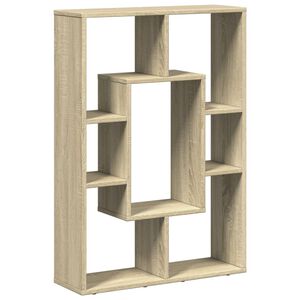 vidaXL Kirjahylly Sonoma-tammi 63x20x90 cm tekninen puu