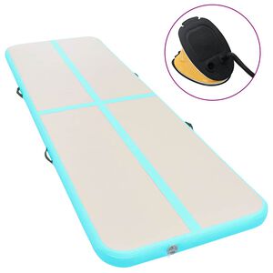 vidaXL T&auml;ytett&auml;v&auml; voimistelumatto pumpulla 300x100x10 cm PVC vihre&auml;