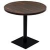 vidaXL Bistrop&ouml;yt&auml; MDF ja ter&auml;s py&ouml;re&auml; 80x75 cm tumma tuhka
