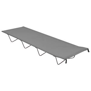 vidaXL Retkis&auml;nky 180x60x19 cm Oxford-kangas ja ter&auml;s harmaa