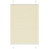 vidaXL laskostettu Blind Cream 85x100 cm Kankaan leveys 84,4 cm