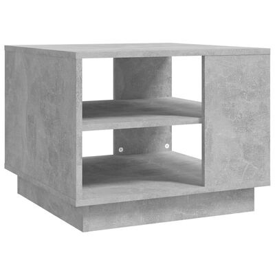 vidaXL Sohvapöytä betoninharmaa 55x55x43 cm lastulevy