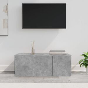 vidaXL TV-taso betoninharmaa 80x34x30 cm tekninen puu