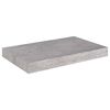 vidaXL Kelluvat seinähyllyt 2 kpl betoninharmaa 40x23x3,8 cm MDF