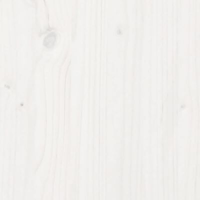 vidaXL Ruukutuspöytä hyllyillä valkoinen 108x45x86,5 cm täysi mänty
