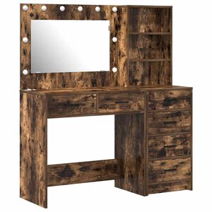 vidaXL Meikkip&ouml;yt&auml; 2 kpl Ruskea 78.5 x 41 x 135 cm Tekninen puu