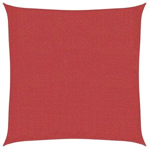 vidaXL Aurinkopurje 160 g/m&sup2; punainen 2x2 m HDPE