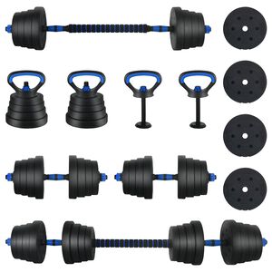 vidaXL 4-in-1 K&auml;sipainosetti 40 kg Musta ja Sininen