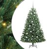 vidaXL Salkomallinen tekoinen joulukuusi Vihre&auml; 150 cm PVC ja metalli