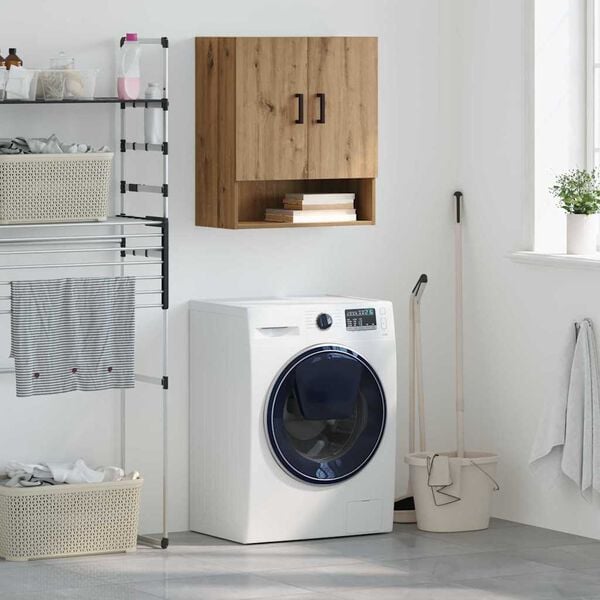 vidaXL Sein&auml;kaappi artesaani tammi 60 x 31 x 70 cm Tekninen puu