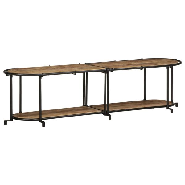 vidaXL TV-kaappi 160x42x40 cm massiivipuuta karkea mango