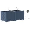 vidaXL Puutarha ruukku 2 kpl Harmaa 80 x 40 x 37,5 cm PP