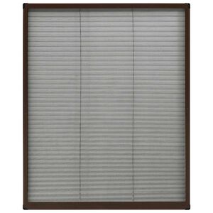 vidaXL Laskostettu hy&ouml;nteisverkko ikkunaan 60x80 cm alumiini ruskea