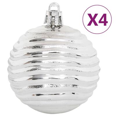 vidaXL Joulukuusen koristesarja 108 kpl hopea ja valkoinen