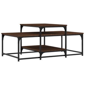 vidaXL Sohvap&ouml;yt&auml; ruskea tammi 102x60x45 cm tekninen puu