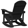 vidaXL Adirondack keinutuoli Musta 73.5 x 92 x 90cm HDPE
