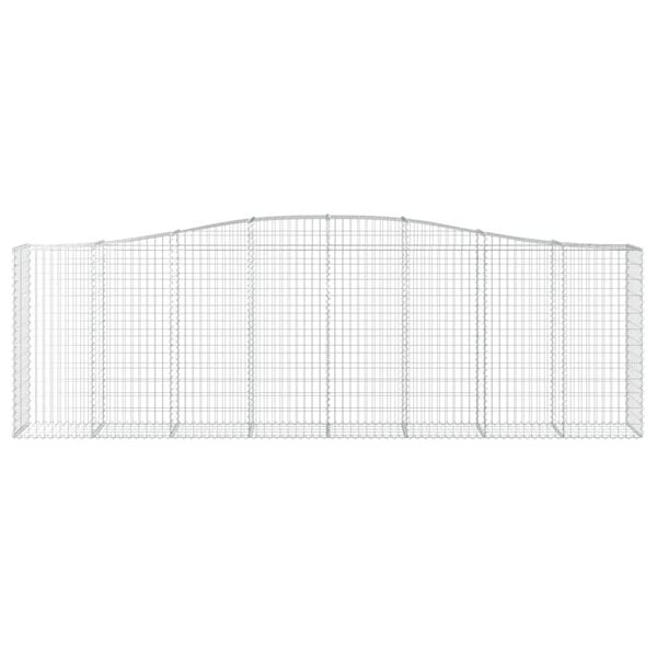 vidaXL Kaarevat kivikorit 20 kpl 400x50x120/140 cm galvanoitu rauta