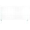 vidaXL Euroaita with Post 25 x 1,2 m PVC-pinnoitettu ter&auml;s Vihre&auml;