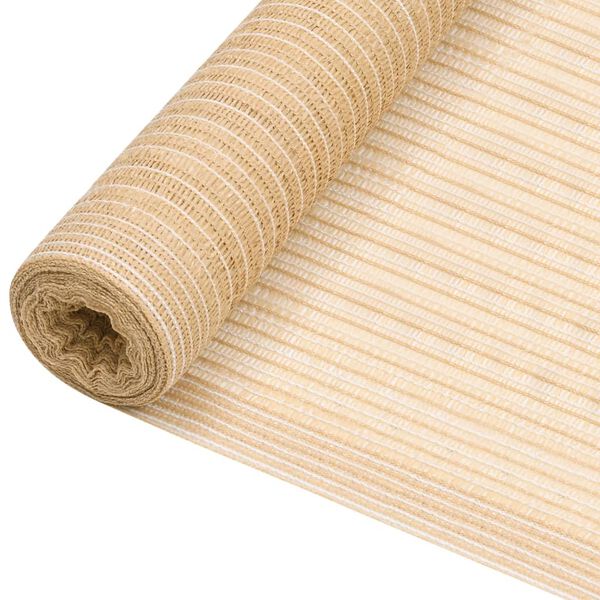vidaXL N&auml;k&ouml;suoja beige 2x10 m HDPE 150 g/m&sup2;