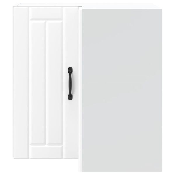 vidaXL Keitti&ouml;n sein&auml;kulmakaappi Lucca valkoinen suunniteltu puu