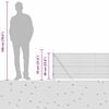 vidaXL Aitalatu Harmaa 10 x 0,6 m (16 x 16 mm verkko) Ter&auml;s ja PVC