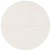 vidaXL Pöytälevy valkoinen Ø30x2,5 cm täysi mänty
