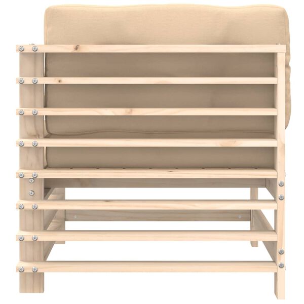 vidaXL Kulmasohva tyynyill&auml; t&auml;ysi m&auml;nty