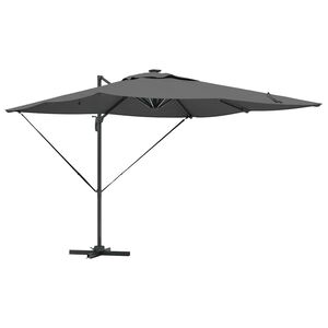 vidaXL Aurinkovarjo LED -nauhavalot Antrasiitti 286 x 284 x 270 cm