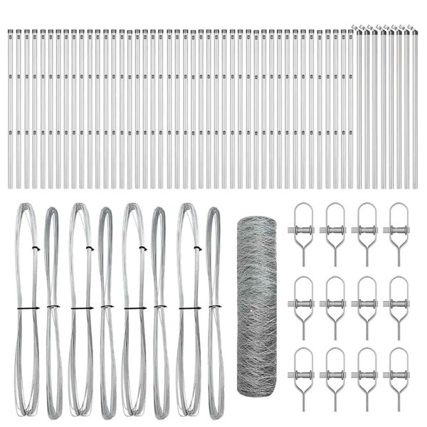 vidaXL Aitalatu Hopea 100 x 0,8 m (50 mm verkko) Ter&auml;s