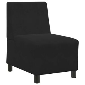 vidaXL | Modulaarinen k&auml;sinojatonta sohva-yksikk&ouml; | Musta 55 x 74 x 82 cm
