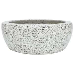 vidaXL Pesuallas ty&ouml;tasolle harmaa py&ouml;re&auml; &Phi;41x14 cm keraaminen