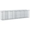 vidaXL Gabion Kohotettu Peti 2 kpl 300 x 50 x 80 cm Galvanoitu ter&auml;s