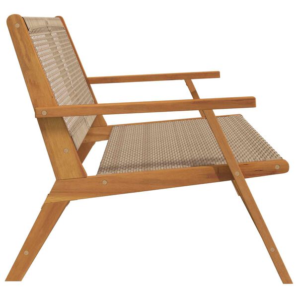 vidaXL Puutarhakalusteet Beige 122 x 78 x 73 cm Tihe&auml; akasiapuu